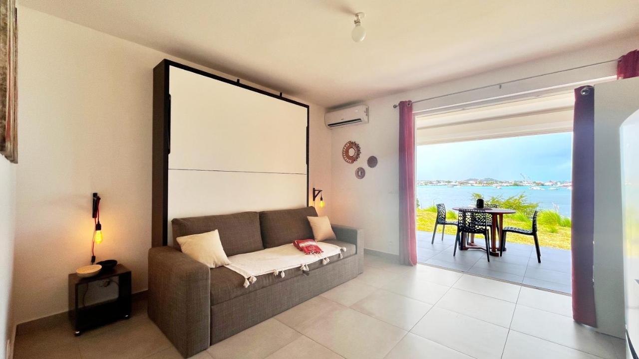 Le Sea-Breeze - Beau Studio Piscine Vue Lagon Marigot  Exterior foto